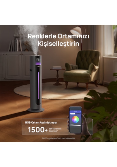 747s Akıllı Ultrasonik Hava Nemlendirici 11l Serin Buhar 100 Saat Sessiz Wifi
