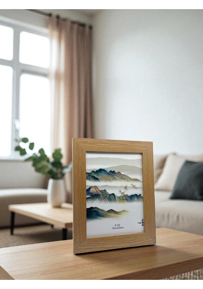 Ciho 15 20 Cm Camlı Ahşap Dekoratif Kontrast Fotoğraf / Anı Çerçevesi