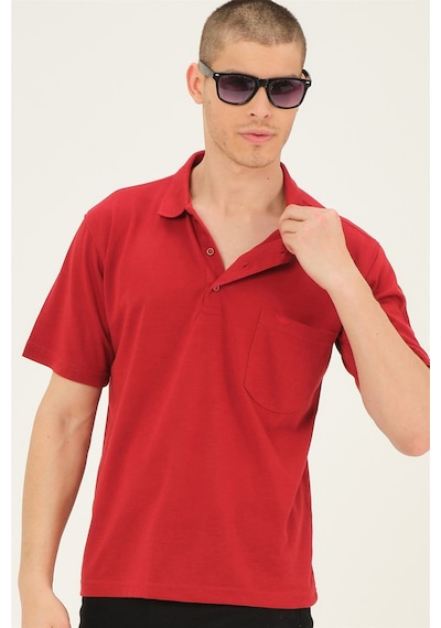 T0063 Dewberry Erkek T-shırt-kırmızı Kirmizi