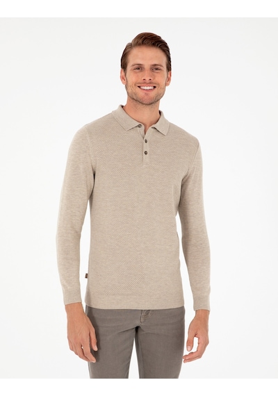Pierre Cardin Erkek Kum Melanj Kazak /triko 50300506-vr123 Kum Melanj