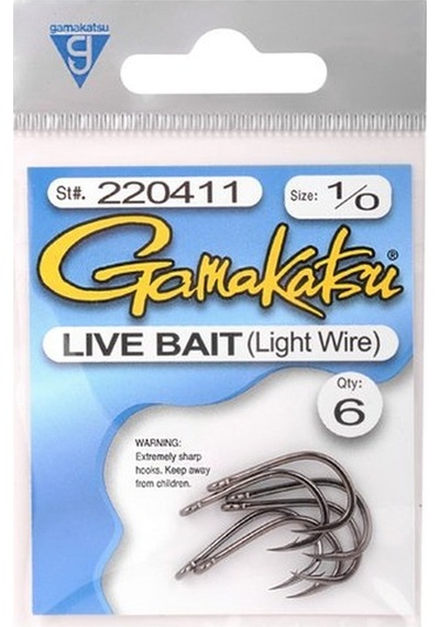 Gamakatsu Live Bait Olta İğnesi 1/0 1/5