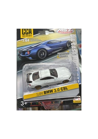 Premium Series Bmw 3.0 Csl Beyaz 1/64 Model Araba