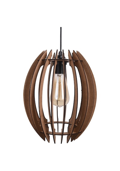 Vedemo Tekli Sarkıt Plywood Ahşap Avize
