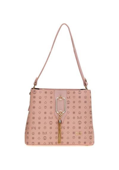 Bilik Deri Monogram Pembe Kadın El Çantası Riv 232-mn 001