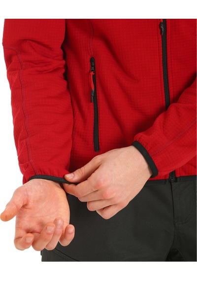 Slam Actıve Mıd Weıght Grıd Fleece W15 Kırmızı