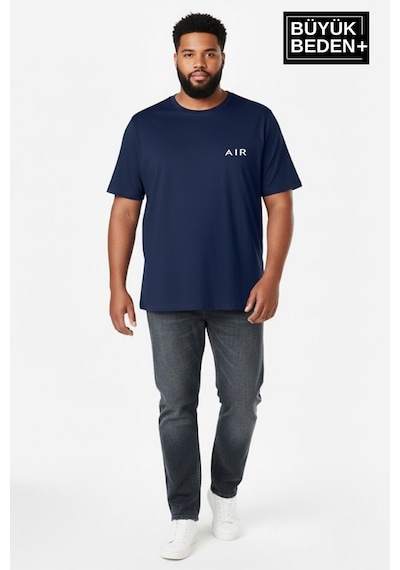 Superlife Erkek Büyük Beden Ar Baskılı 3xl-6xl Bisiklet Yaka Tshırt Spr26bts510-01 Lacivert Superlife Erkek Büyük Beden Ar Baskılı 3xl-6xl Bisiklet Yaka Tshırt Spr26bts510-01 Lacivert