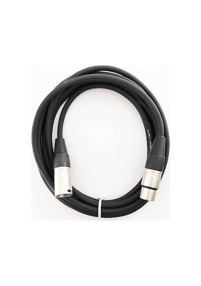 Rjk0-972xlr-3bk Mikrofon Kablosu Xlr-xlr Siyah 3 Metre Metal Siyah 0,22mm. Kablo
