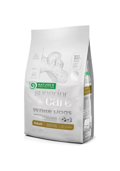 Superior Care Beyaz Tüylü Köpekler İçin Kuzulu Küçük Irk Köpek Maması 1,5kg Cok Renkli