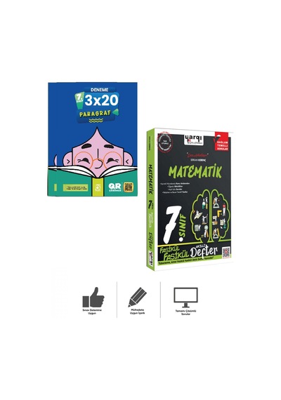 7.sınıf Matematik Fasikül Fasikül Akıllı Defter + Paragraf Deneme Bigelio+yargı