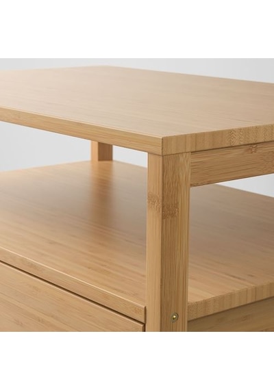 Ikea Nordkısa Komodin, Bambu, 60x40 Cm Ikea Nordkısa Komodin, Bambu, 60x40 Cm