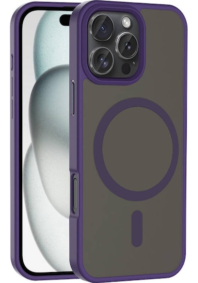 Teleplus Apple Uyumlu iPhone 16 Pro Max Kılıf M-safe Şarj Özellikli Mat Arka Yüzey Sio Kapak