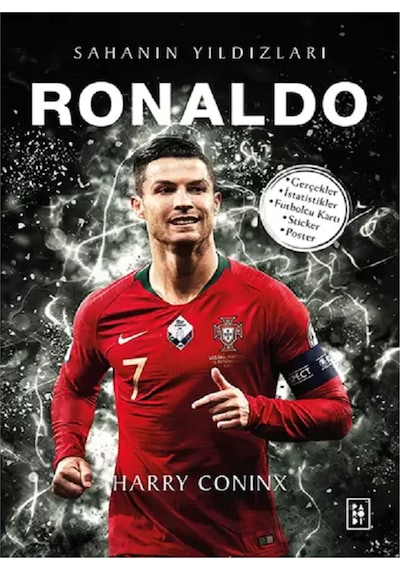 Sahanın Yıldızları Neymar Dzeko Ronaldo Poster Sticker Futbolcu Kartı Hediyeli Toplam 7 Kitap