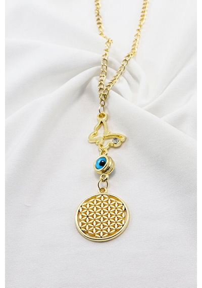 Gold Renkli Parlak Taşlı Kelebek Lotus Çiçekli Araba Dikiz Ayna S
