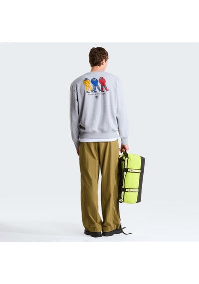 The North Face U Tnf Celebratıon Relaxed Crew-graphıc Erkek Sweatshirt Nf0a8gatdyx1 Gri