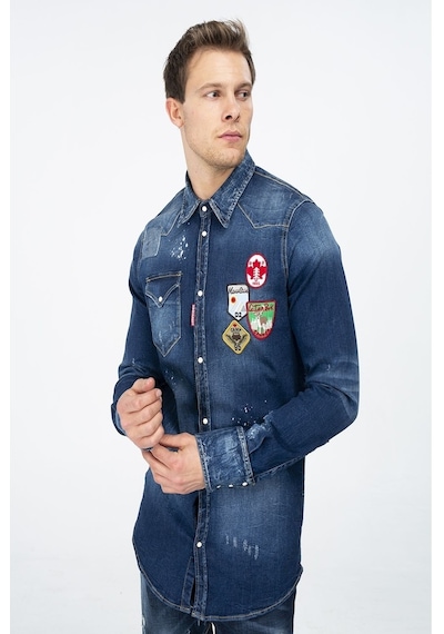 Yeni Dsquared2 Erkek Gömlek (469491526) Mavi