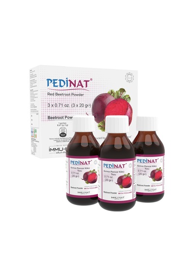 Pedinat Kırmızı Pancar Kökü Tozu 3 X 20gr - Takviye Edici Gıda