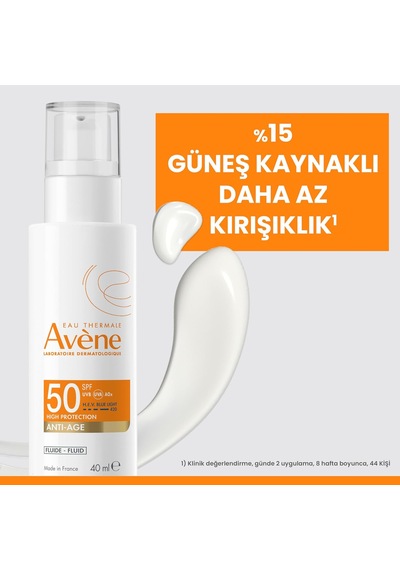 Eau Thermale Avene Hyalüronik Asit %0,2 İçeren Spf 50 Yaşlanma Karşıtı Güneş Kremi 40 Ml