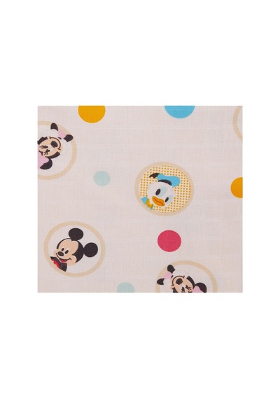 Taç 1500187685 Disney Mickey Baby Pamuk Lisanslı Müslin Battaniye, Çok Renkli Genel