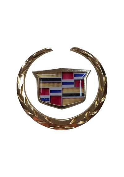 Etiketçilere Özel Cadillac Metal Döküm Arma Gold Sarısı