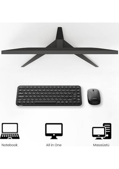 Philips SPT6338 Kablosuz Türkçe Q Klavye ve Mouse Seti