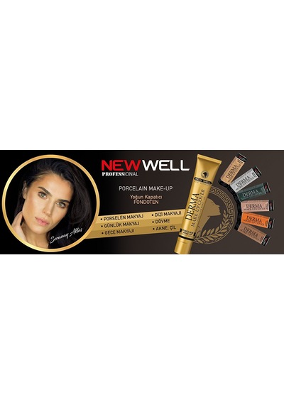 New Well Derma Cover Make-Up Porselen Makyaj Kapatıcı Fondöten 6