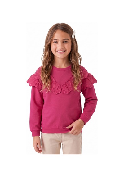 Onloox Kız Çocuk Pembe Kız Çocuk Pembe Pamuklu İki İplik Bisiklet Yaka Tam Kalıp Güpürlü Uzun Kollu Sweatshirt 4 Yaş Onloox Kız Çocuk Pembe Kız Çocuk Pembe Pamuklu İki İplik Bisiklet Yaka Tam Kalıp Güpürlü Uzun Kollu Sweatshirt 4 Yaş