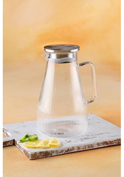 Metal Kapak Cam Sürahi 1800 Ml