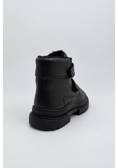 Tekiner Hakiki Deri Unisex Çocuk Bot Siyah
