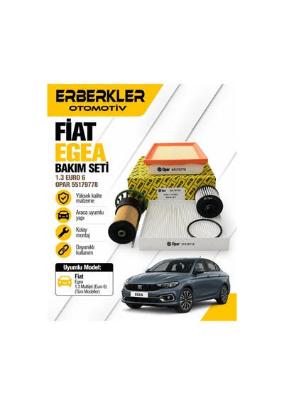 1.3 Euro 6 Egea Bakım Seti Opar 55179778 - Erb880