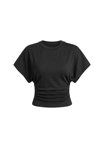 Genius Store Kadın Yarasa Kollu Bluz Pamuklu 2 Li Bluz Yarasakol-2 Beyaz-siyah