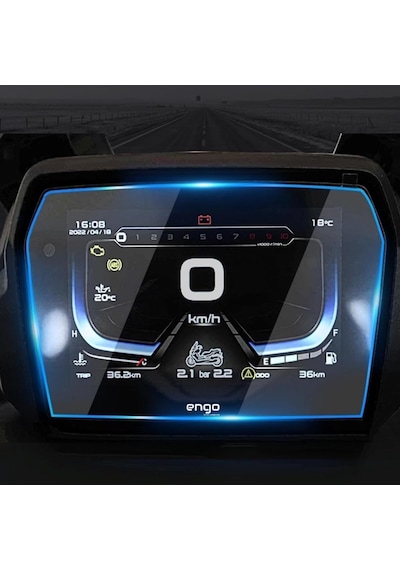 Voge Sr4 Max 350 Ekran Koruyucu Nano 7 İnç Gösterge Paneli ' Sadece Ekran Koruyucu
