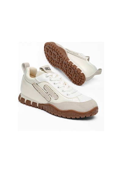 Kadın Beyaz Paraşüt Ortopedik Sneaker Yürüyüş Ayakkabısı