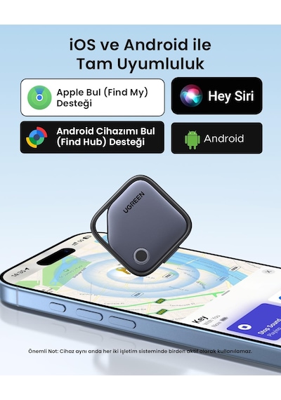 Finder Pro Bluetooth 5.4 Akıllı Takip Cihazı, Apple Find My & Google Find My Device Sertifikalı, Eşya Anahtar Cüzd