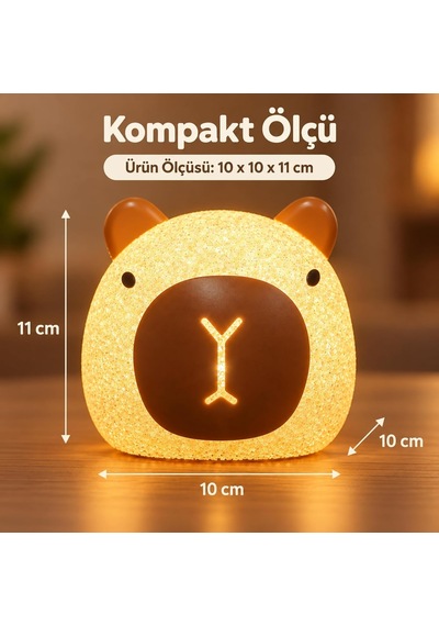 Ayıcık Led Gece Lambası Yumuşak Dokulu Çocuk Odası, Ly2005 Genel