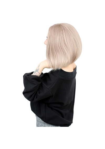 Kahkülsüz Düz Kısa Fiber Sentetik Peruk / Küllü Bebek Sarı - Grsy-462239 Renkli