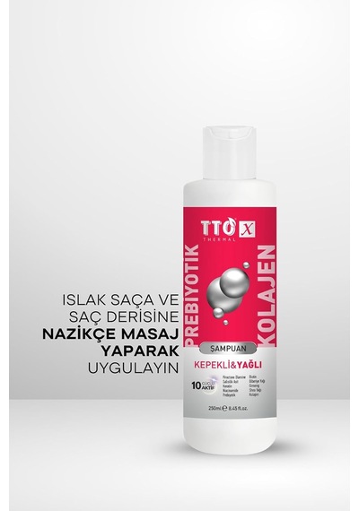 X Prebiyotik & Kolajen Kepekli Ve Yağlı Saçlar Şampuan 250ml