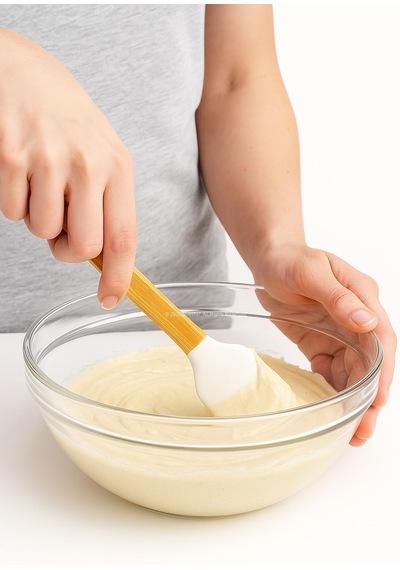 Tr 5'li Silikon Spatula Seti Bambu Saplı Mutfak Gereçleri Isıya Dayanıklı Yapışmaz Hamur Karıştırıcı Pasta F Diğer