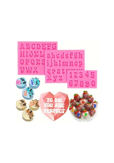 Üçlü Alfabe Set Silikon Kalıp S807