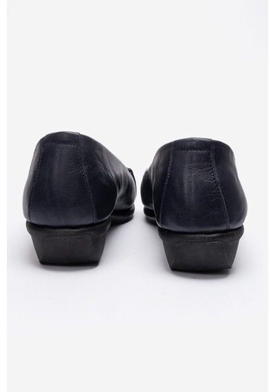 Dericlub Kadın Comfort Babet Ayakkabı Gerçek Deri Mtd 24378 Lacivert