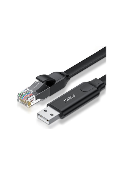 Usb - Rj45 Konsol Kablosu, 8p8c Ağ Yapılandırma Ve Debug Kablosu, Switch Router Firewall Server Uyumlu, 4kv Esd Korumalı, Altın Kaplama, Flat Pvc Kablo Z205f