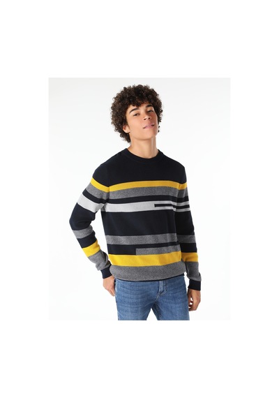 Colin's Colins Lacivert Erkek Kazak Cl1060910 Lacivert