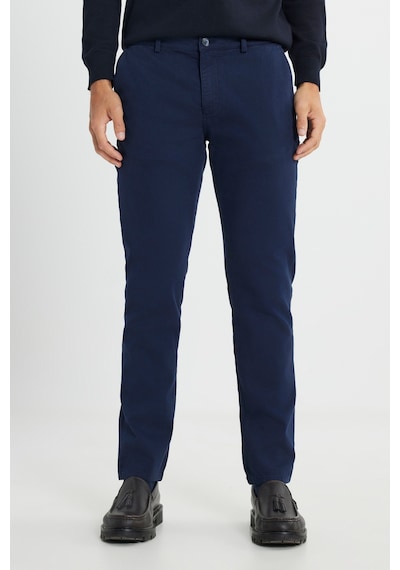 AC&Co / Altınyıldız Classics Erkek Lacı Slim Fit Dar Kesim Pamuklu Esnek Armürlü Yan Cep Pantolon Lacı
