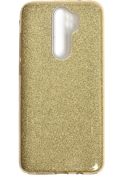 Kilifone - Redmi Note 8 Pro Uyumlu Kılıf Koruyucu Simli Shining Silikon - Gold - T10924