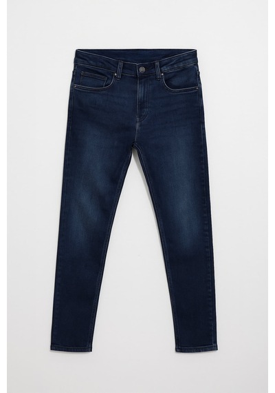 Kadın Likralı Skinny Lacivert Jean Pantolon Lacivert