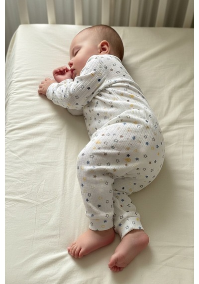 Aden Kids Raporlu Kumaş Desenli Çocuk Pijama Takımı Laci