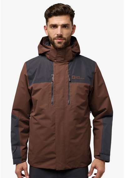 Jack Wolfskin Jasper 3ın1 Erkek Outdor Mont Kahve. Kahve
