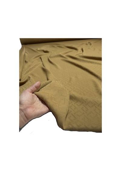 Jakarlı Tencel Viskon En 150 Cm Dökümlü Ve Yumuşak Camel