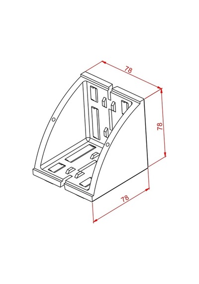 Doğuş Kalıp 80x80 Geniş Köşe Bağlantı Parçası K10 Diğer