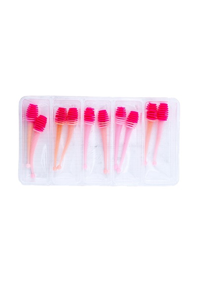 Silikon Kurt Yem - 2,1g 70mm - Fishack Wormix - 10 Adet - Uv - Pembe/beyaz
