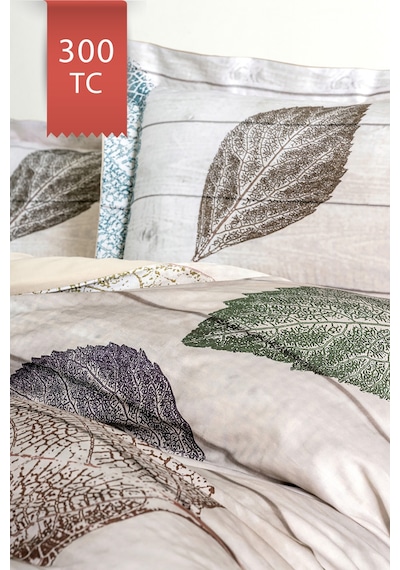 Varol Royal Saten 300tc Nevresim Takımı Çift Nevresimli Family Size - Folia Çok Renkli